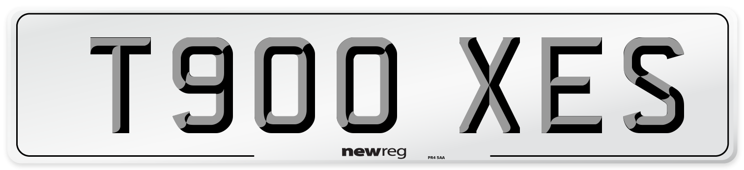 T900 XES Number Plate from New Reg